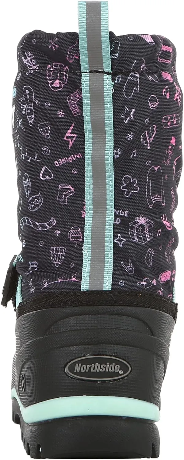Northside Kids Frosty XT Snow Boot Waterproof Insulated - Seam Sealed Warm Liner Reflective Pull Traction Sole