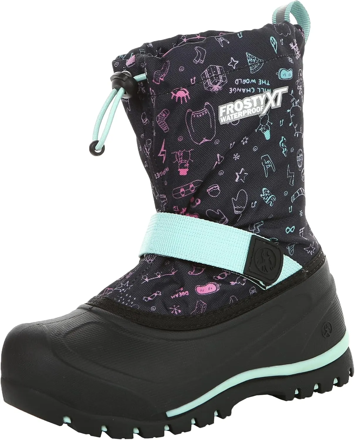Northside Kids Frosty XT Snow Boot Waterproof Insulated - Seam Sealed Warm Liner Reflective Pull Traction Sole