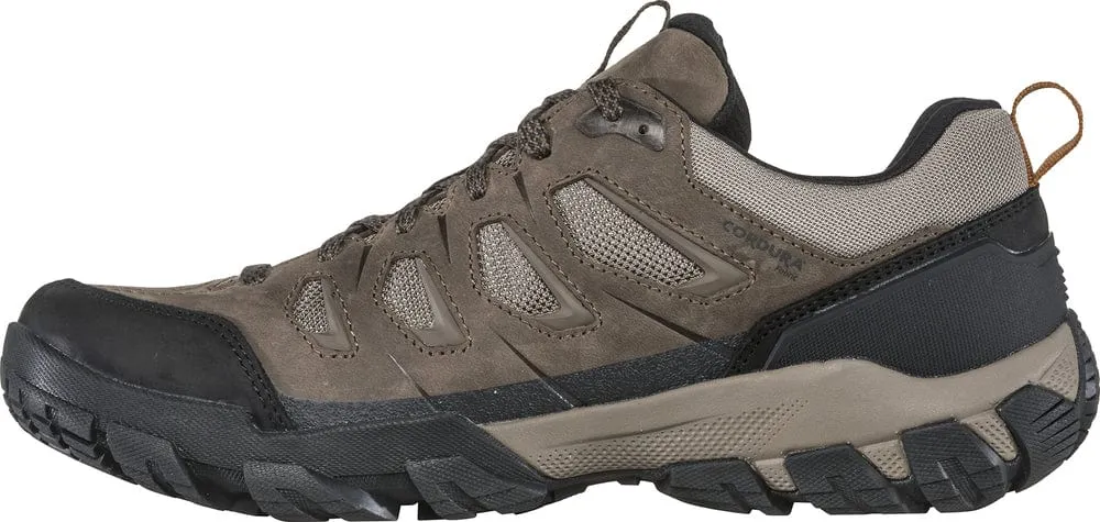 Oboz Men's Sawtooth X Low Waterproof Hiking Shoes- Charcoal