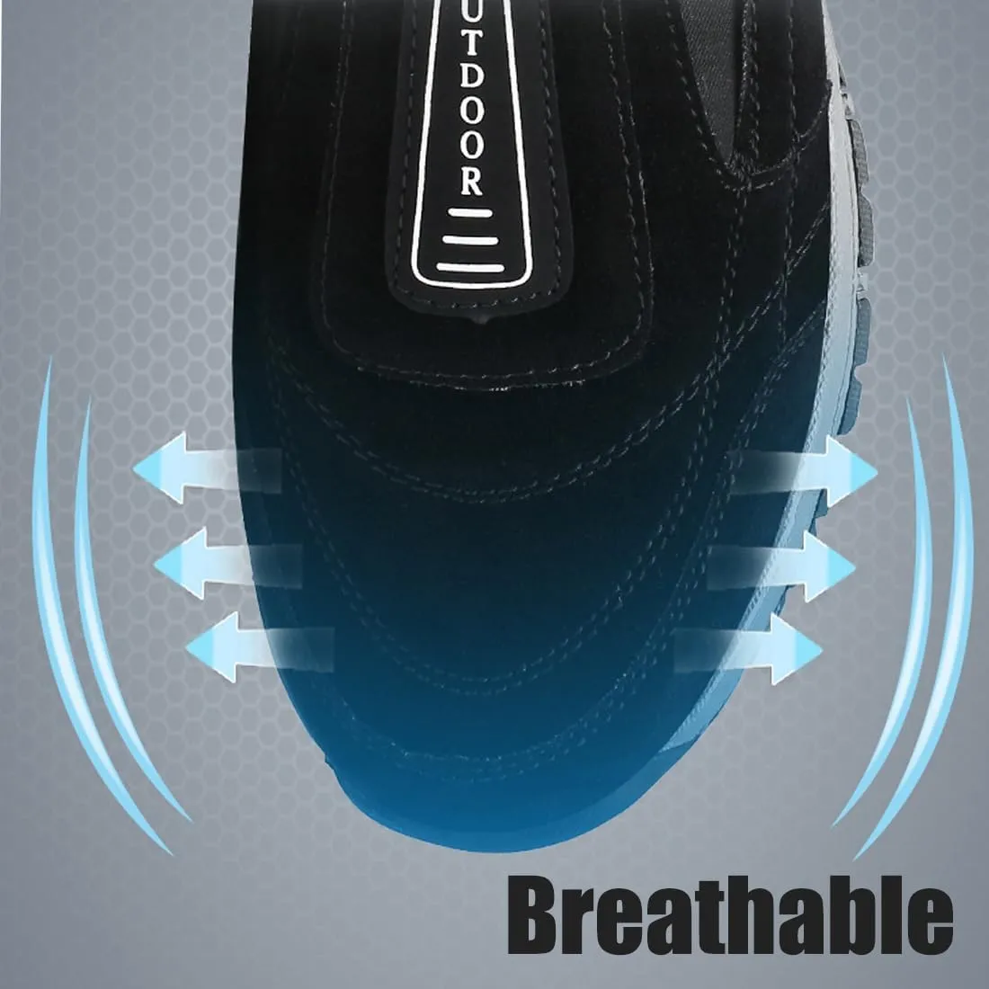 Orthopedic Walking Shoes Hiking Shoes Mens, Men's Comfortable Waterproof Breathable Orthopedic Walking Shoes Hiking Shoes, Auguscare Shoe,Slip on Outdoor Sneakers