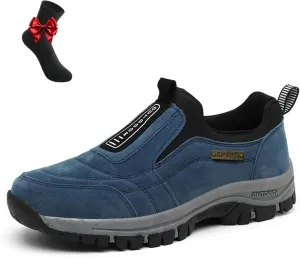 Orthopedic Walking Shoes Hiking Shoes Mens, Men's Comfortable Waterproof Breathable Orthopedic Walking Shoes Hiking Shoes, Auguscare Shoe,Slip on Outdoor Sneakers