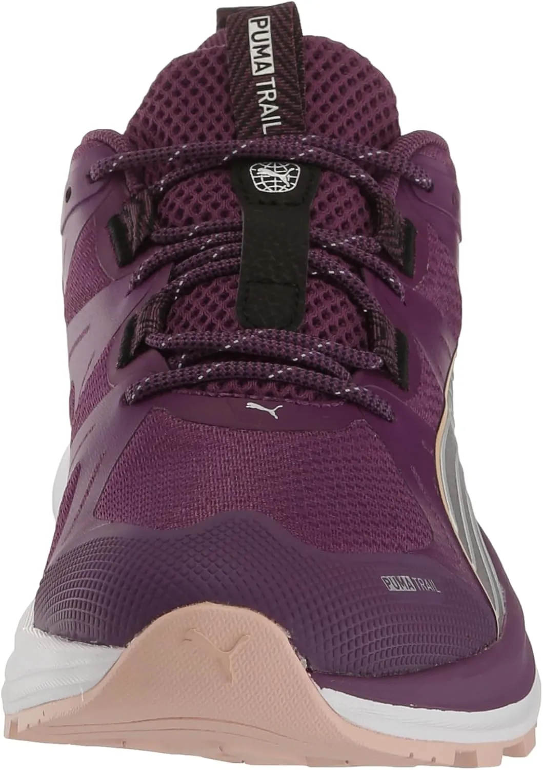 PUMA Women's Reflect Lite Trail Running Shoes, Crushed Berry-Black-White, 9