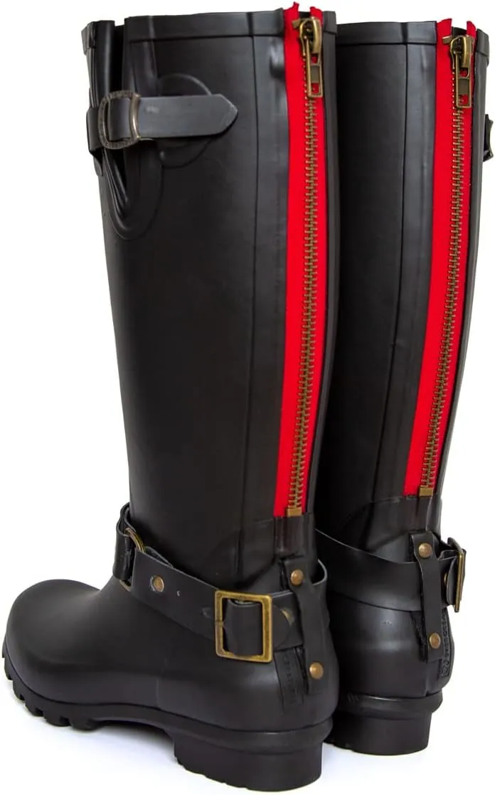 Rain Boots For Women Waterproof Boots Garden Shoes Outdoor Use with Comfortable Insole Knee High Rubber Rain Boot Gumboots Rain Footwear Wellies