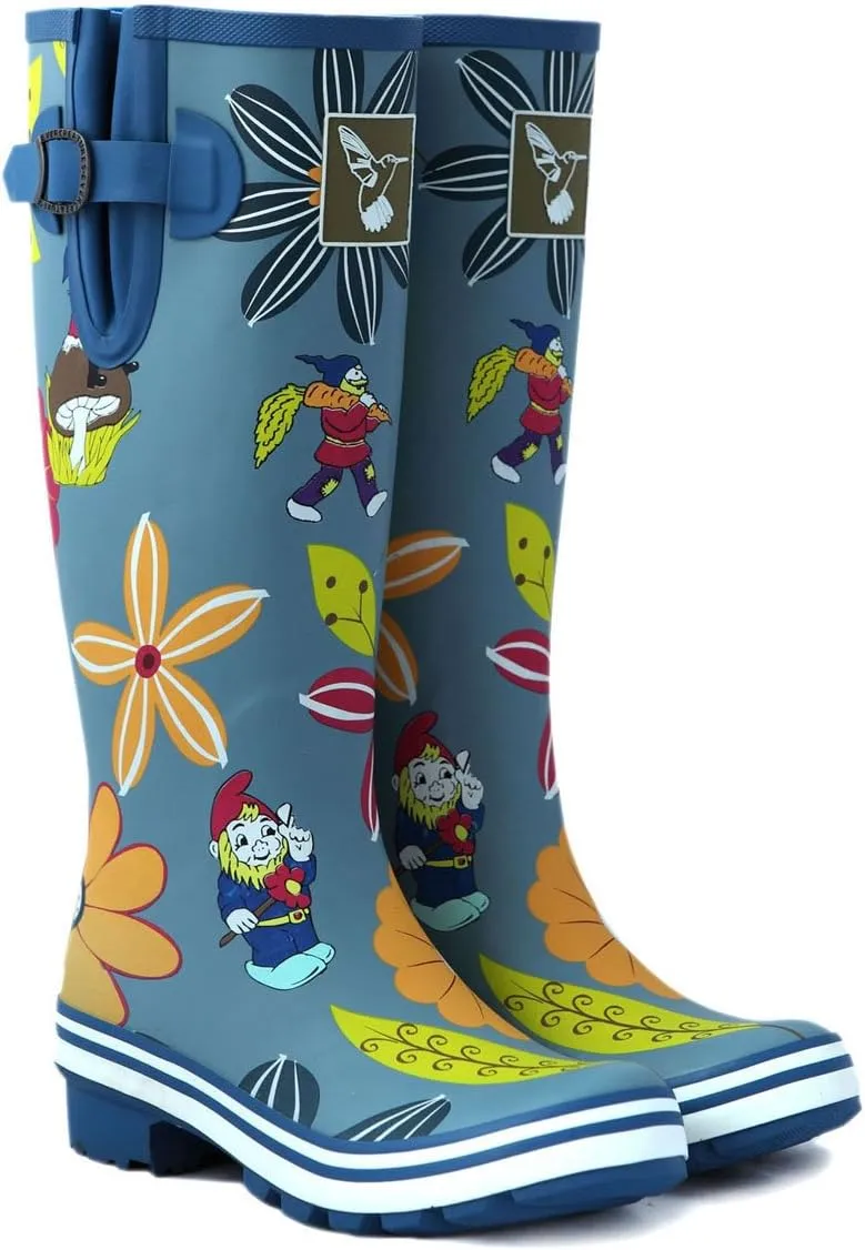 Rain Boots For Women Waterproof Boots Garden Shoes Outdoor Use with Comfortable Insole Knee High Rubber Rain Boot Gumboots Rain Footwear Wellies
