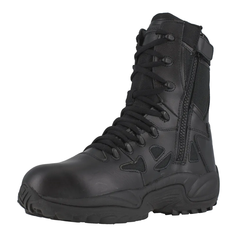 Reebok RB874 Women's Rapid Response Composite Toe Athletic Side Zipper Tactical Boots - Black