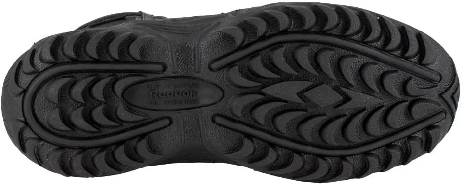 Reebok Work Men's RB8877 Rapid Response RB Soft Toe 8" StealthTactical Waterproof Boot with Side Zipper Black Military & Tactical