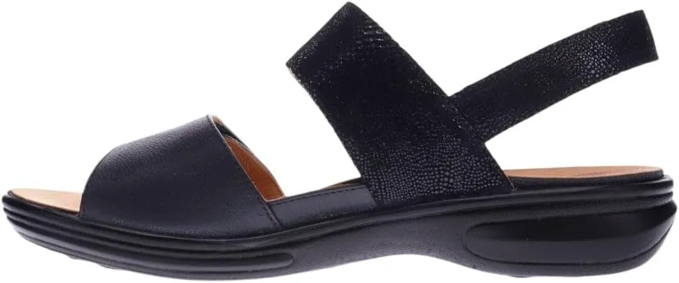 Revere Como Womens Sandals with Back Strap - Premium Leather, Adjustable Fit, Orthotic-Friendly, Shock-Absorbing - Stylish & Comfortable for Travel & Daily Wear