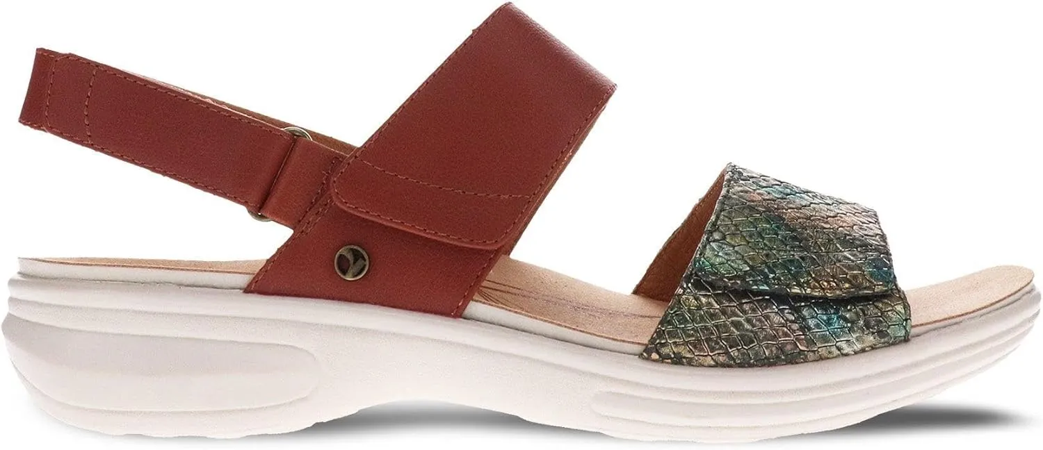 Revere Como Womens Sandals with Back Strap - Premium Leather, Adjustable Fit, Orthotic-Friendly, Shock-Absorbing - Stylish & Comfortable for Travel & Daily Wear