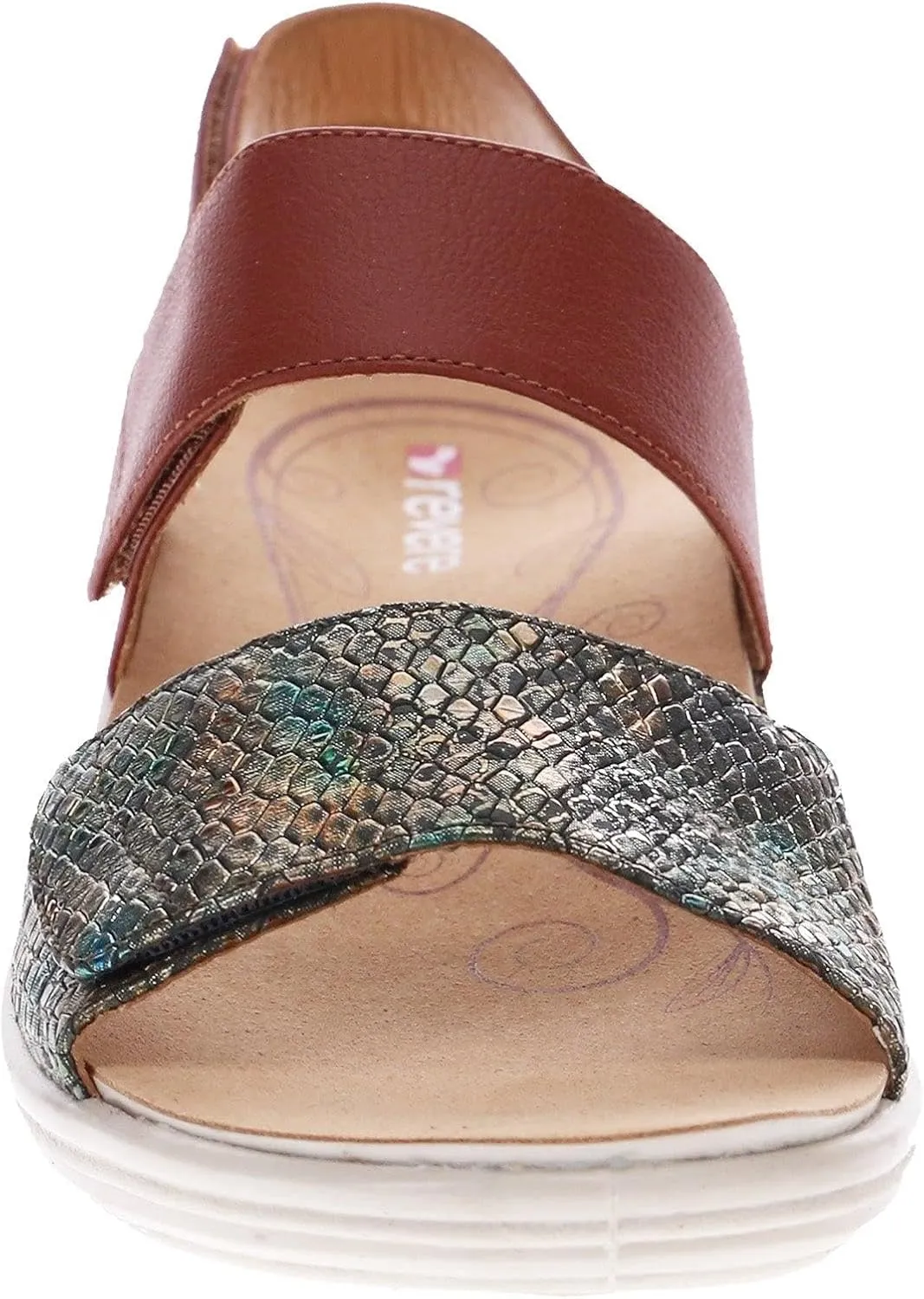 Revere Como Womens Sandals with Back Strap - Premium Leather, Adjustable Fit, Orthotic-Friendly, Shock-Absorbing - Stylish & Comfortable for Travel & Daily Wear