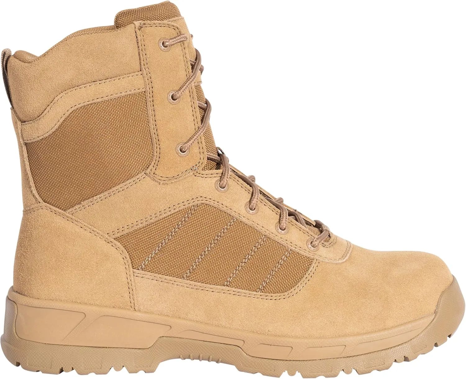 Rothco Guardian AR 670-1 Coyote Brown Composite Toe Tactical Boots  8 Inch  Waterproof Duty Footwear