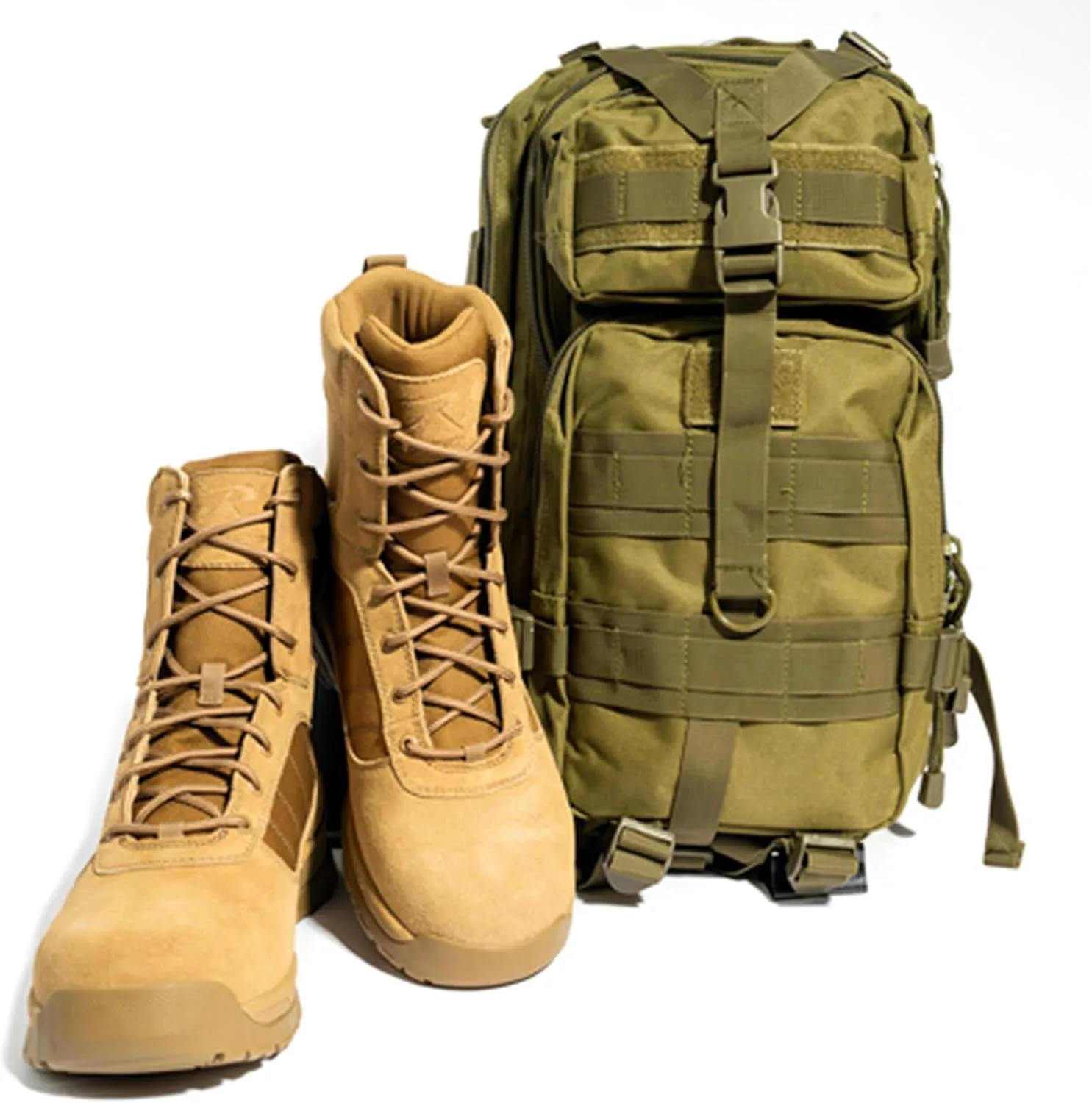 Rothco Guardian AR 670-1 Coyote Brown Composite Toe Tactical Boots  8 Inch  Waterproof Duty Footwear
