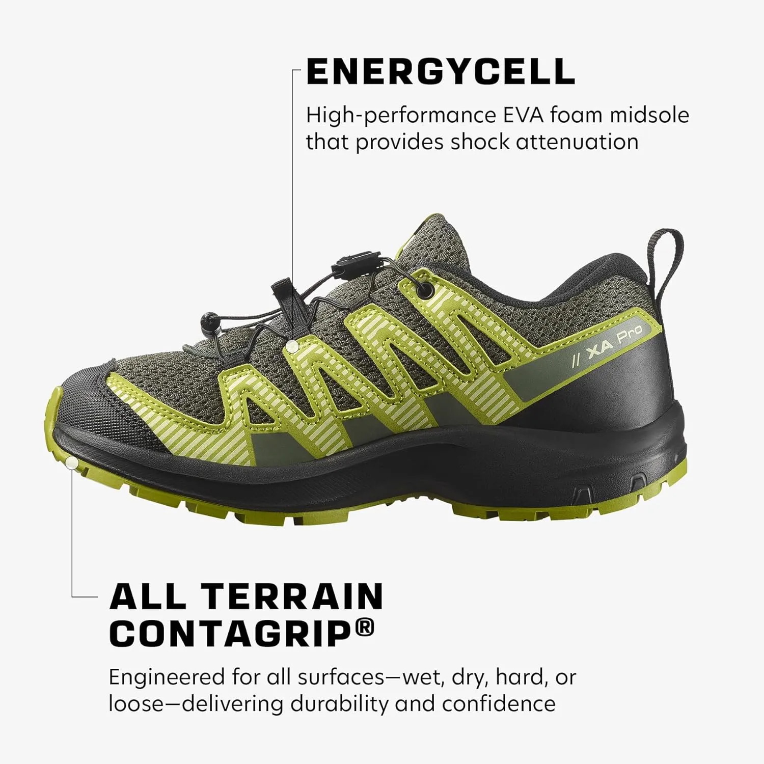 Salomon Unisex Juniors XA Pro V8 Hiking Shoes for Kids
