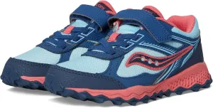 Saucony Cohesion TR14 A/C Trail Running Shoes (Little Big Kid) Sneaker, Aqua/Coral, 10.5 Wide US Unisex