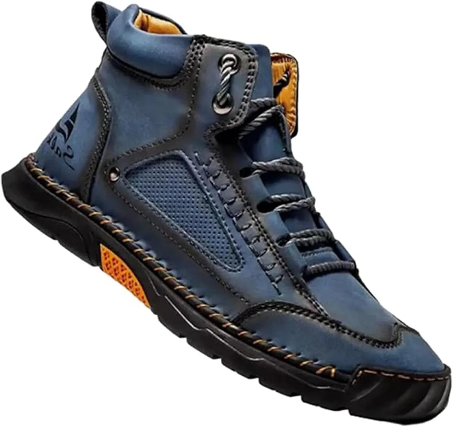 Sawbehind Men's Premium Comfortable Handmade Leather Boots  Waterproof, Arch Support, Spacious Toe Box Outdoor Leather Shoes