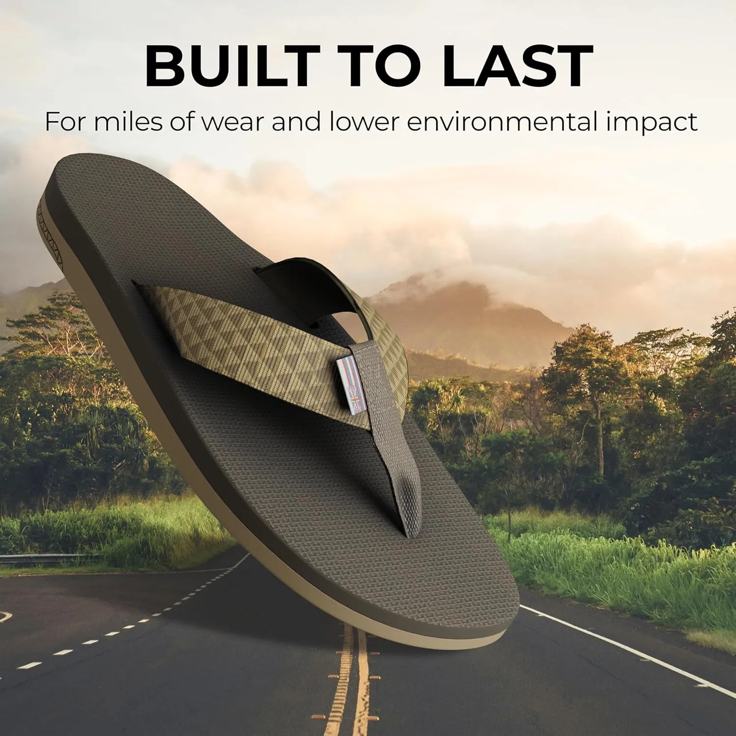 Scott Hawaii Men's Manoa Sandal | All Terrain Tread Outsole | Molded Arch With Heel Cup | Neoprene Lined Strap For All Day Comfort | Hiking Flip Flop