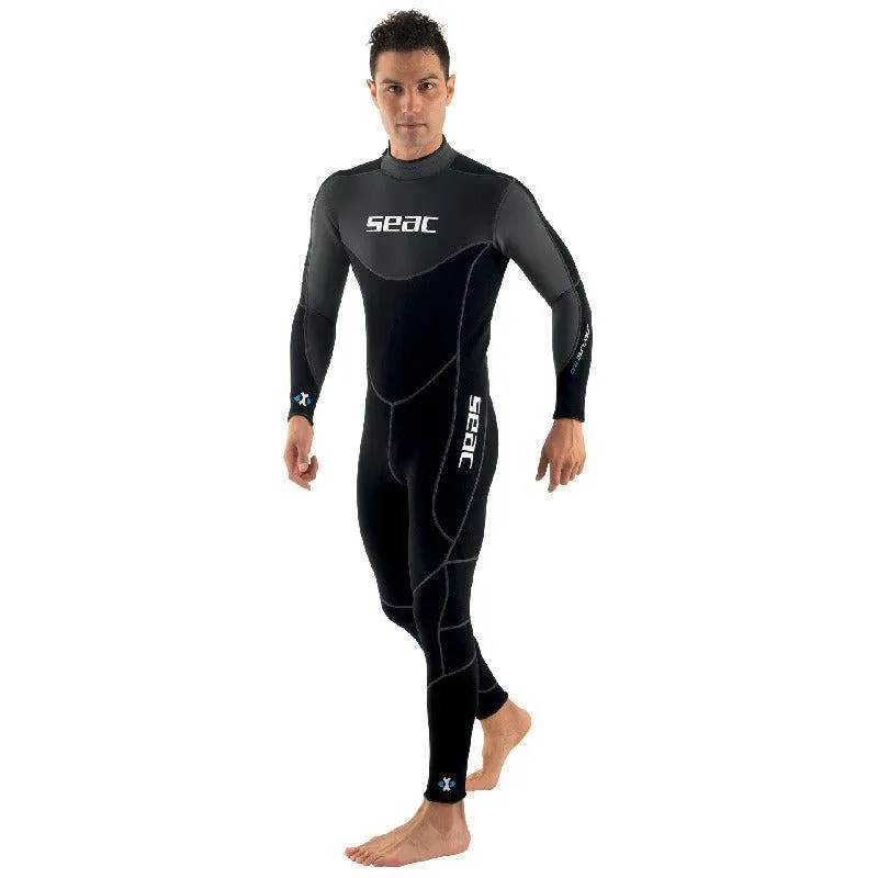 Seac Sense Long, Mens One-Piece Wetsuit, 3mm Neoprene