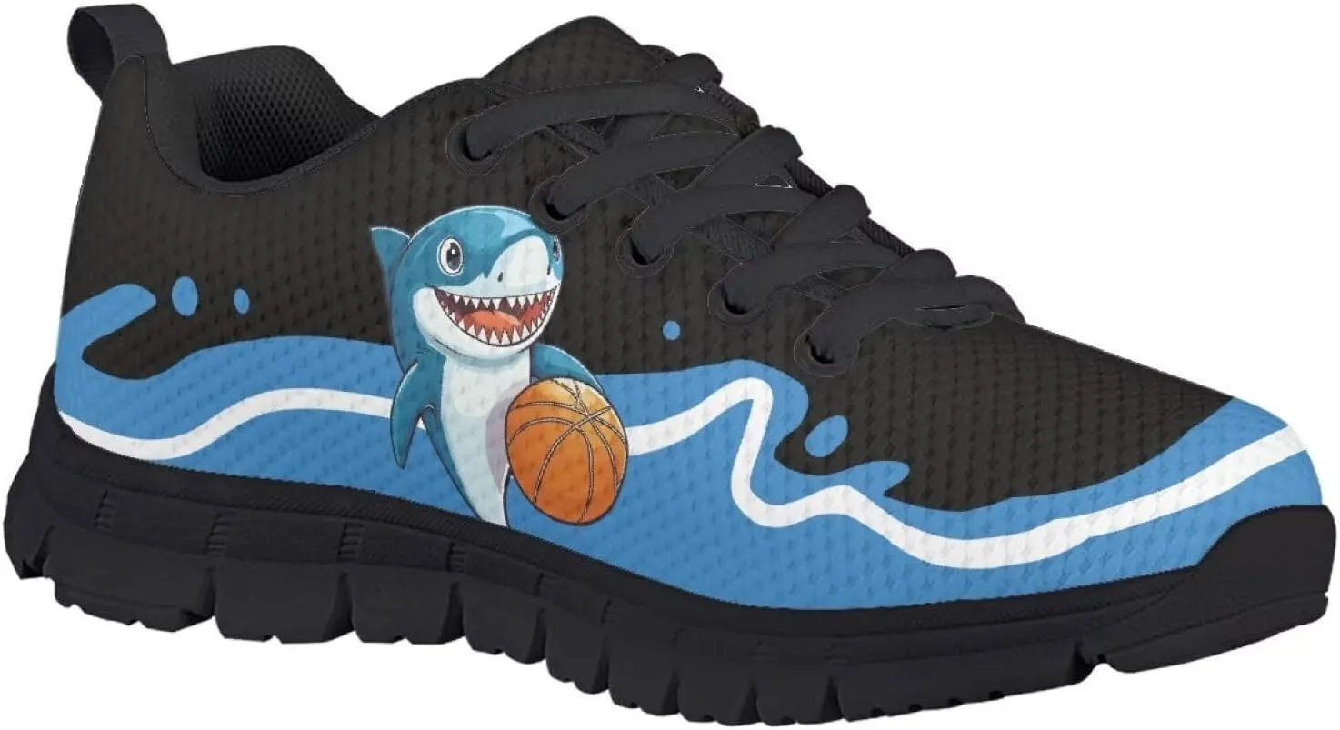 Sneakers Lace-up Lightweight Sport Shoes Casual Running Hiking Shoes for Boys Girls