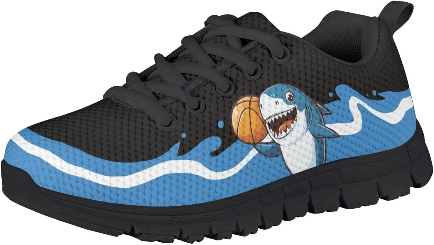 Sneakers Lace-up Lightweight Sport Shoes Casual Running Hiking Shoes for Boys Girls