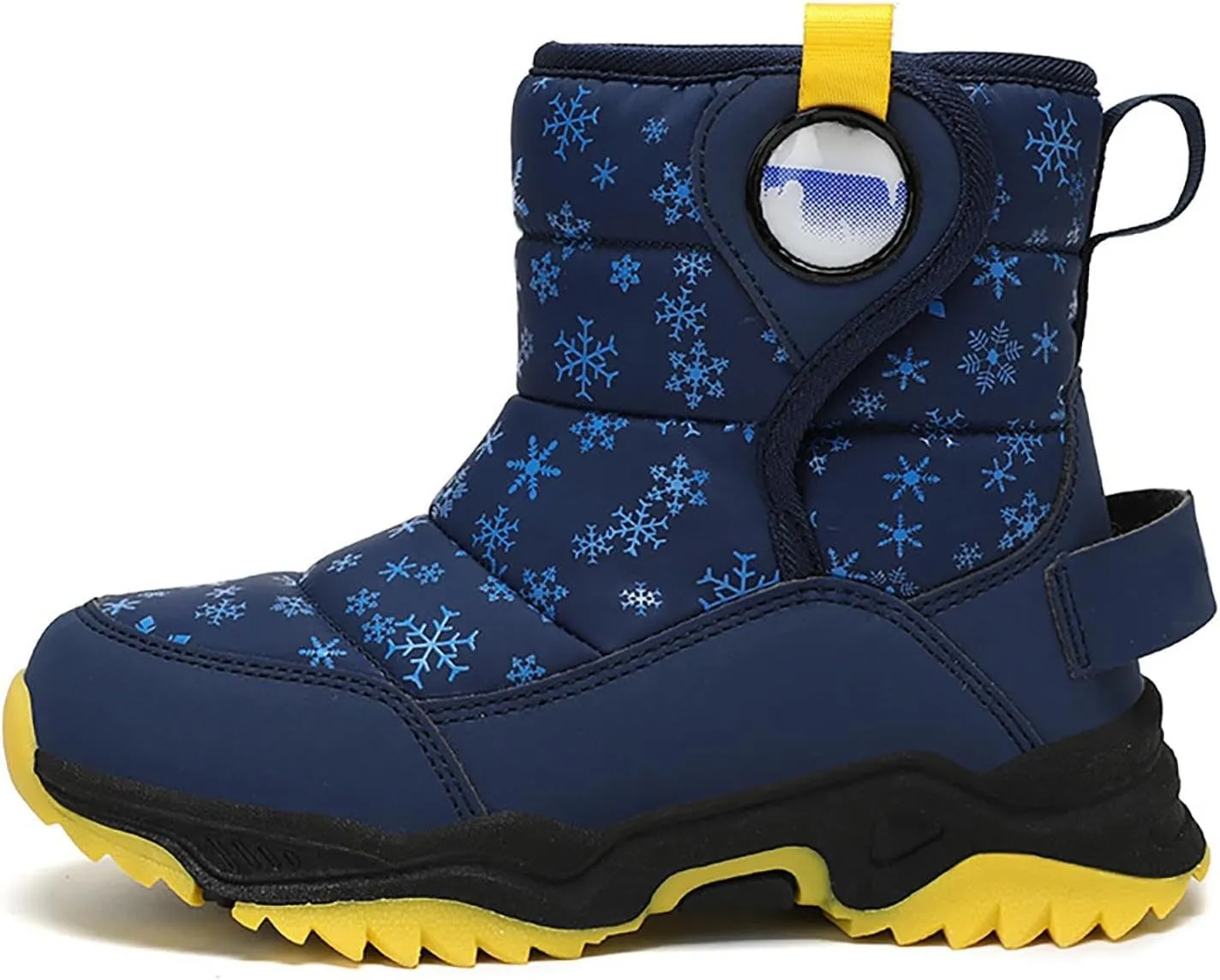 Snow Boots for Kids Boys Winter Warm Wateroof Insulated Fleece Lined Cozy Comfortable Outdoor Hiking Sneaker