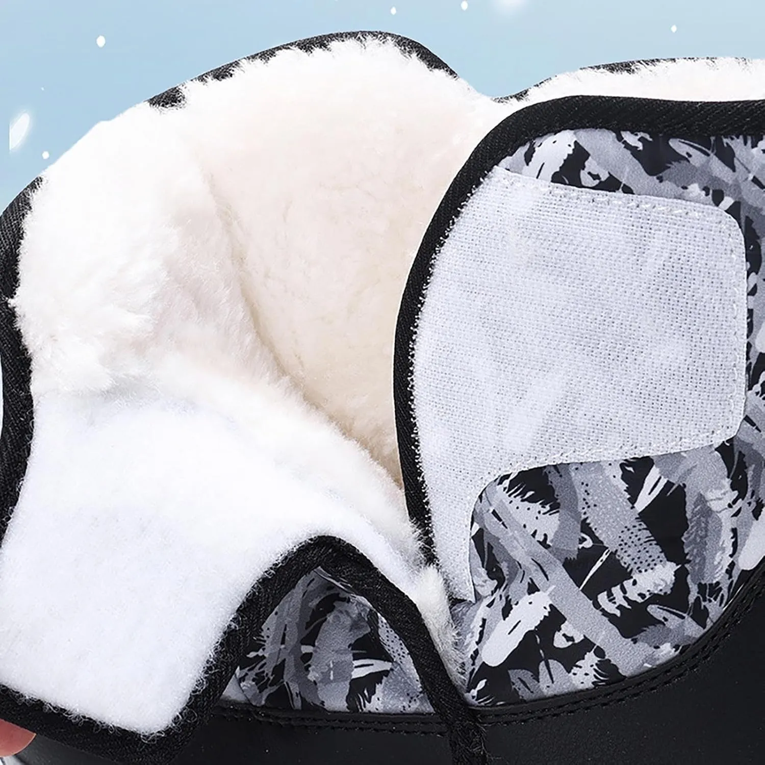 Snow Boots for Kids Boys Winter Warm Wateroof Insulated Fleece Lined Cozy Comfortable Outdoor Hiking Sneaker