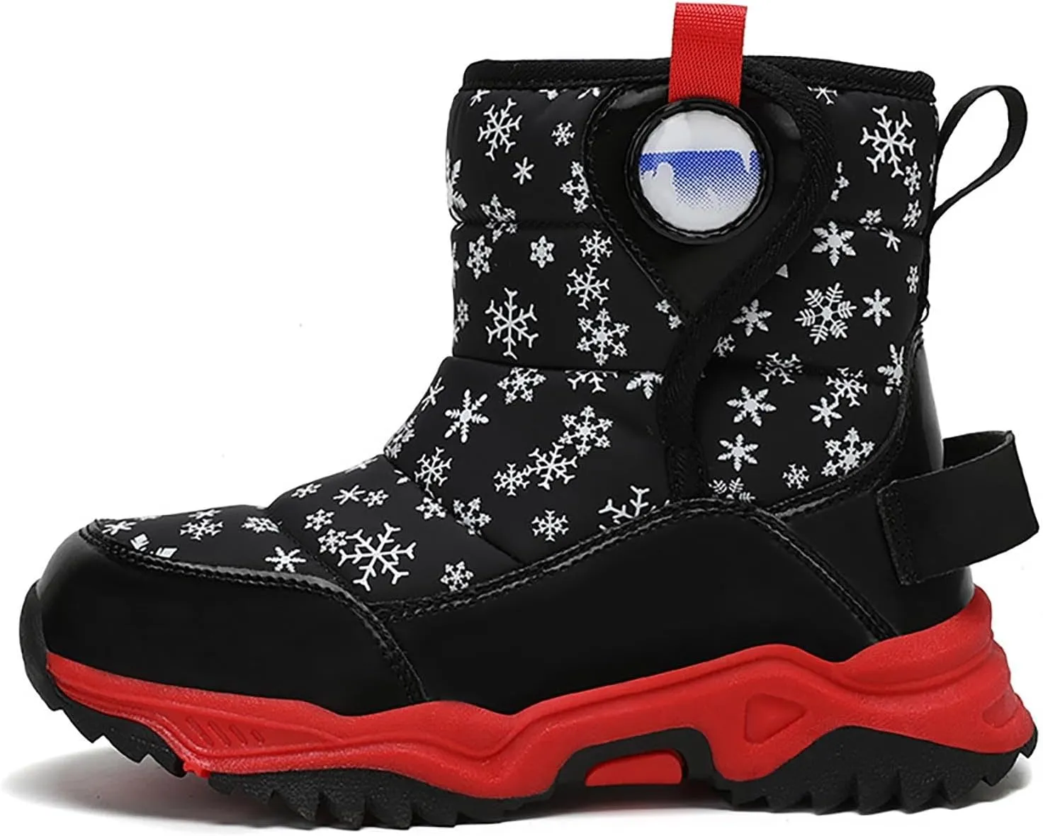Snow Boots for Kids Boys Winter Warm Wateroof Insulated Fleece Lined Cozy Comfortable Outdoor Hiking Sneaker