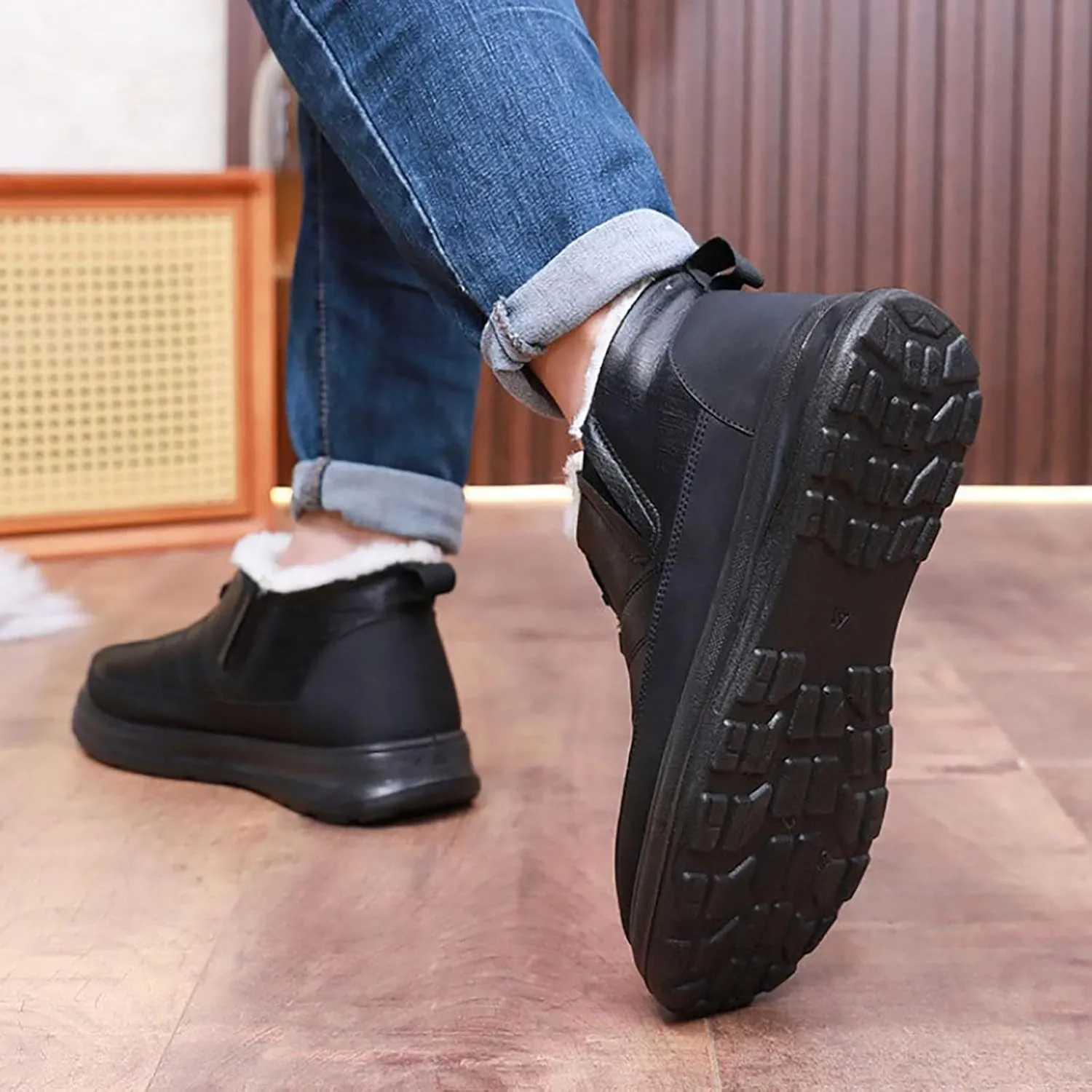 Snow Boots for Women Winter Waterproof Warm Plush Lined Booties Slip On Wide Width Outdoor Lightweight Ankle Boot