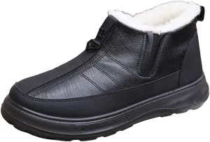 Snow Boots for Women Winter Waterproof Warm Plush Lined Booties Slip On Wide Width Outdoor Lightweight Ankle Boot