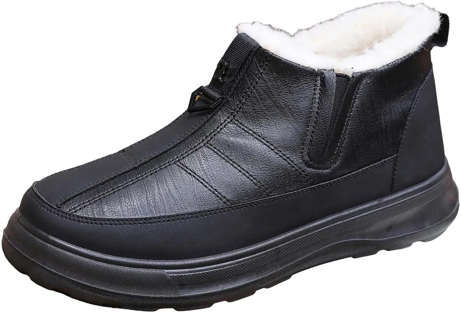 Snow Boots for Women Winter Waterproof Warm Plush Lined Booties Slip On Wide Width Outdoor Lightweight Ankle Boot