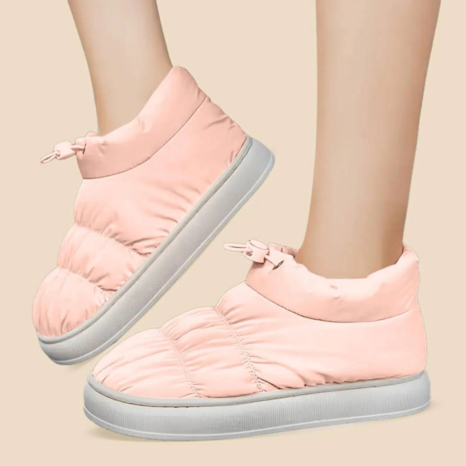 Soft Memory Foam Boots for Women Water Proof Insulated Boots Solid Rain Cloth Winter Boots Water Proof Boots