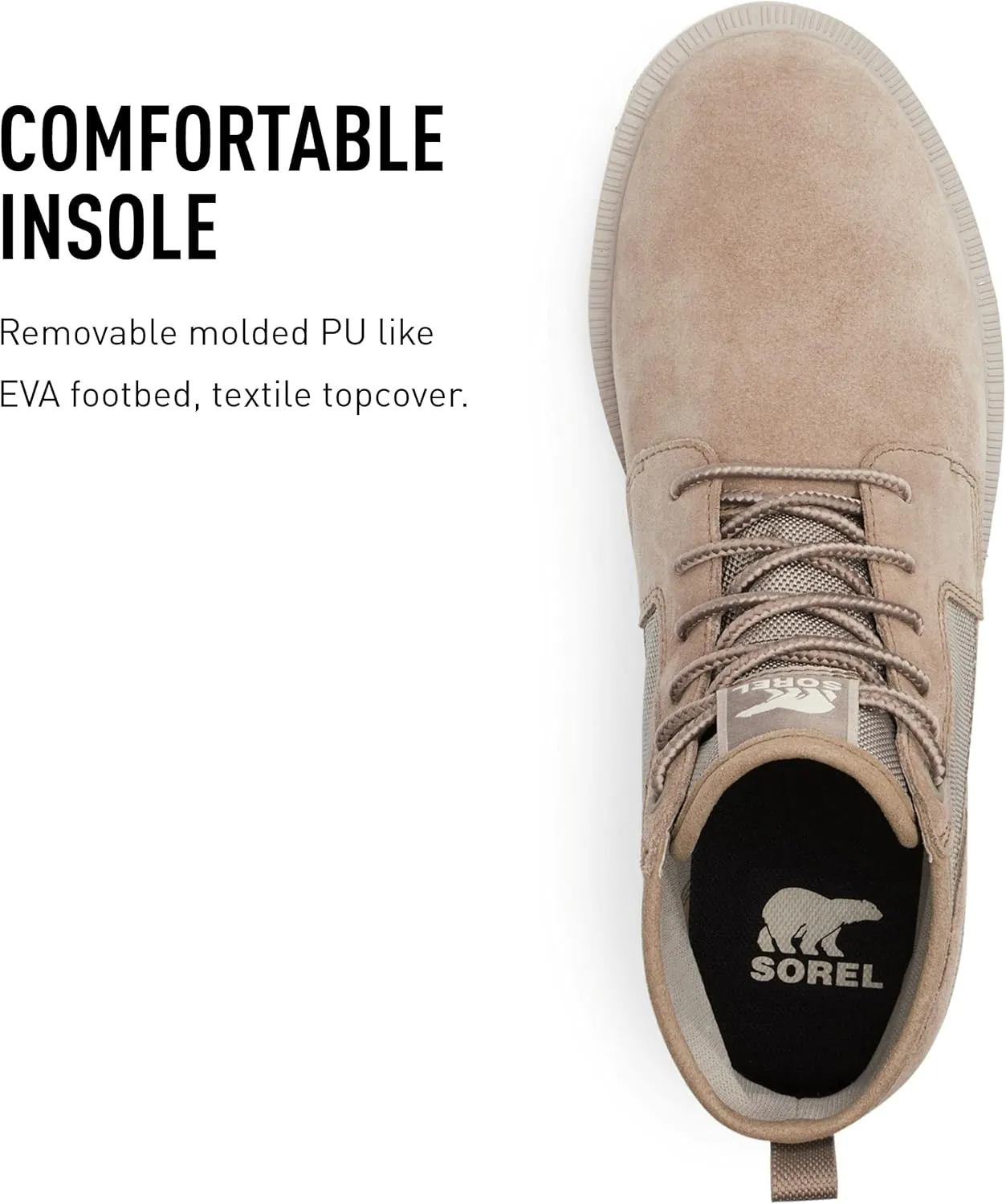 Sorel Men's Caribou Mod Chukka WP Boot — Waterproof Suede & Nylon Rain Boots
