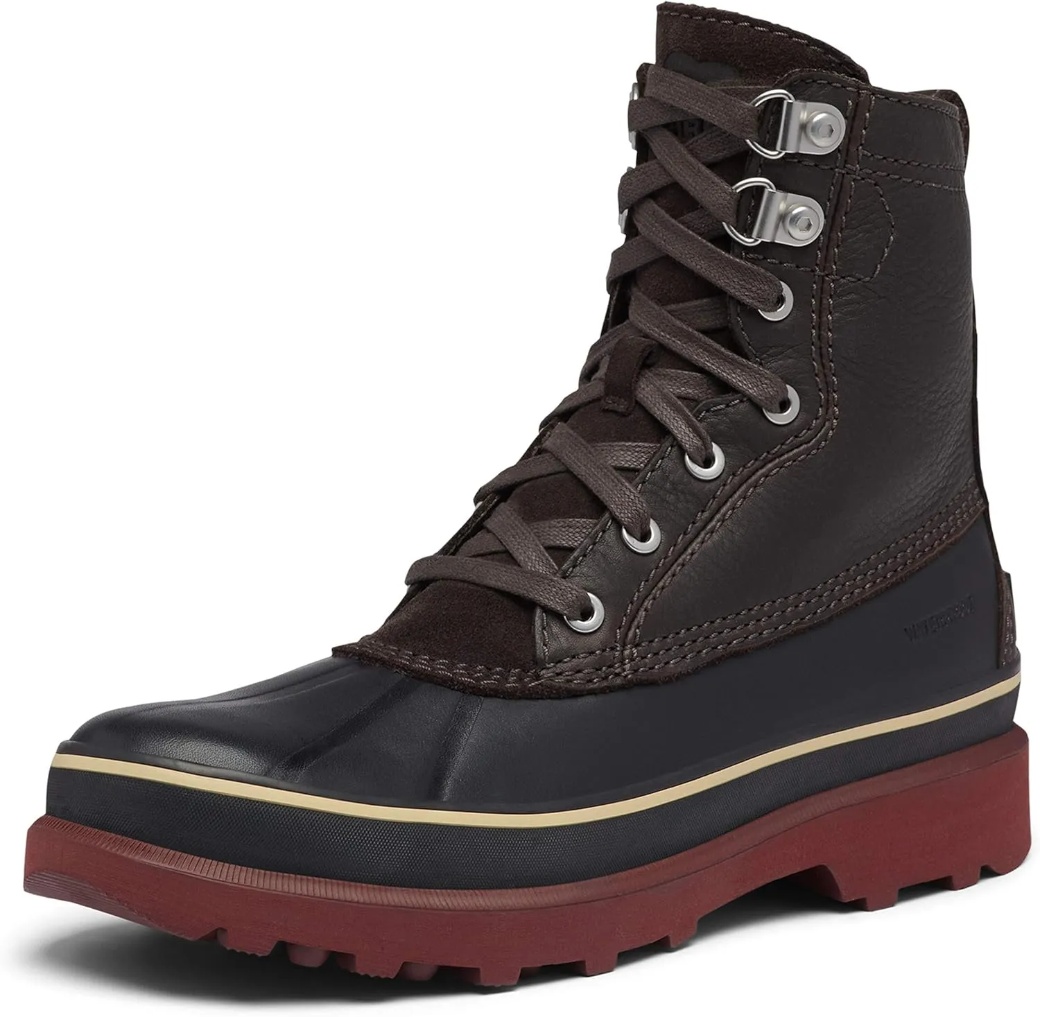 Sorel Men's Caribou Storm WP Boot - Rain and Wind - Waterproof - Buff