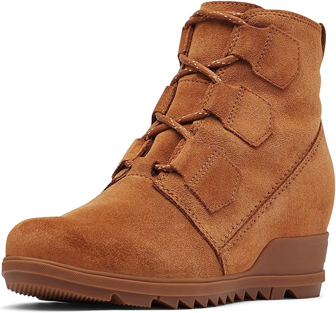 SOREL - Women's Evie Lace Waterproof Suede Ankle Bootie