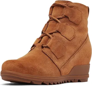 SOREL - Women's Evie Lace Waterproof Suede Ankle Bootie