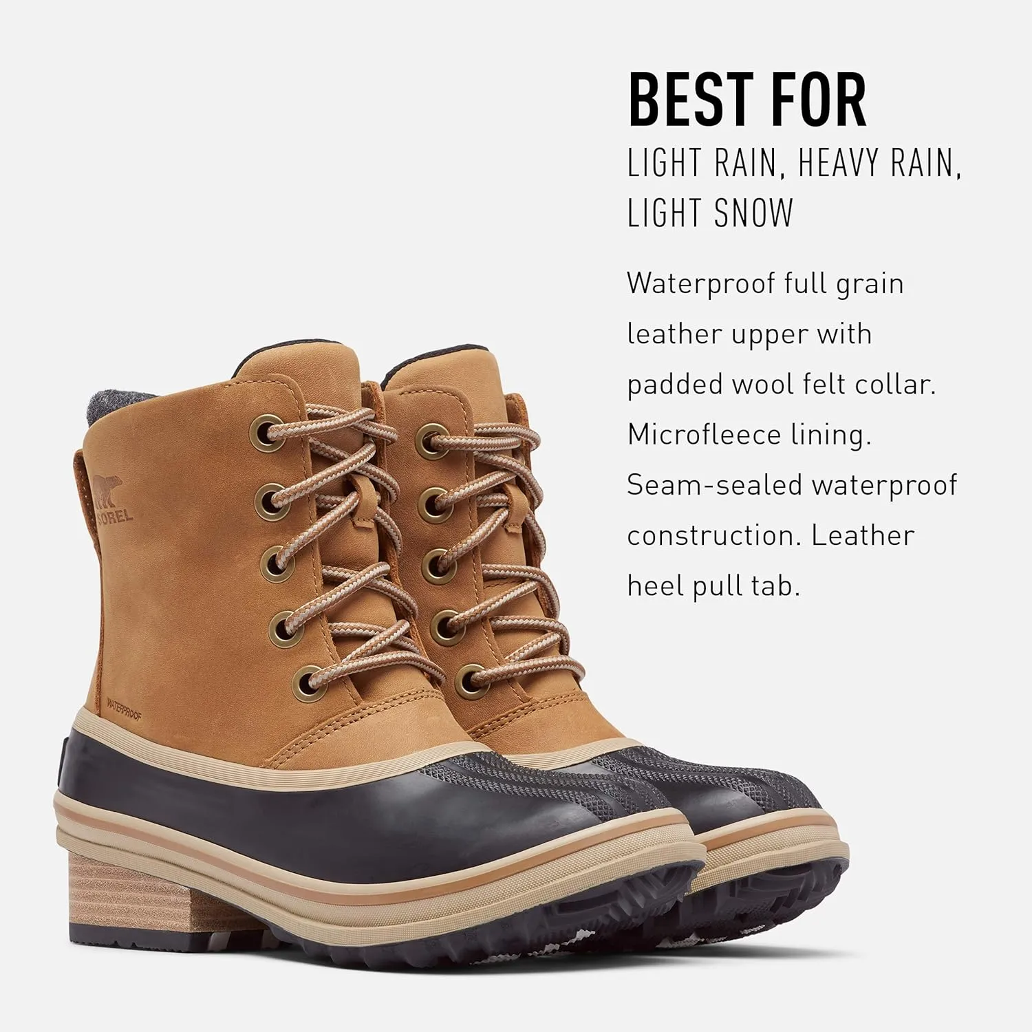Sorel Women's Slimpack III Lace - Rain and Snow - Waterproof