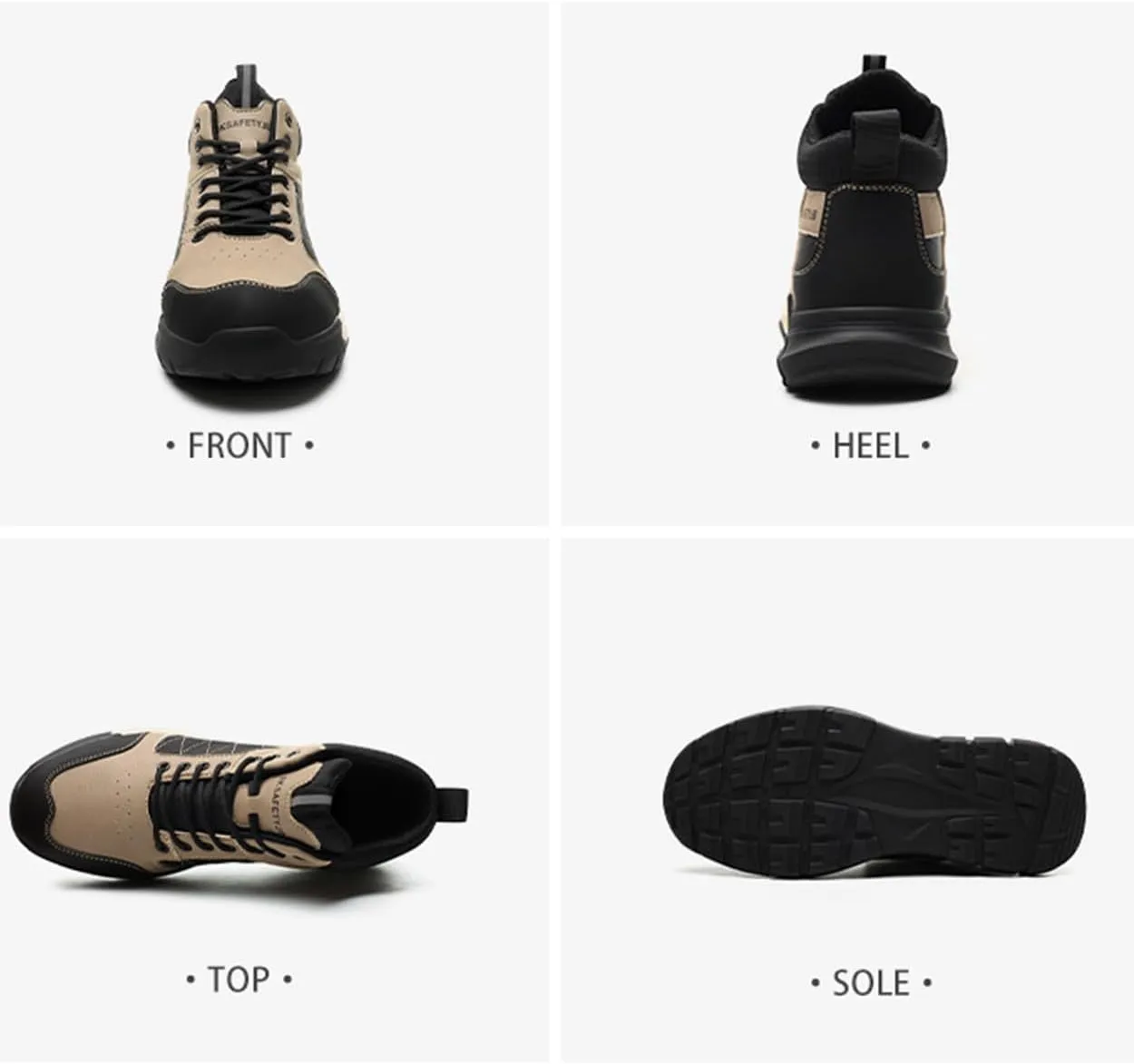 Steel Toe Boots for Men Women Safety Boots Indestructible Composite Toe Boots Lightweight Construction Steel Toe Shoes