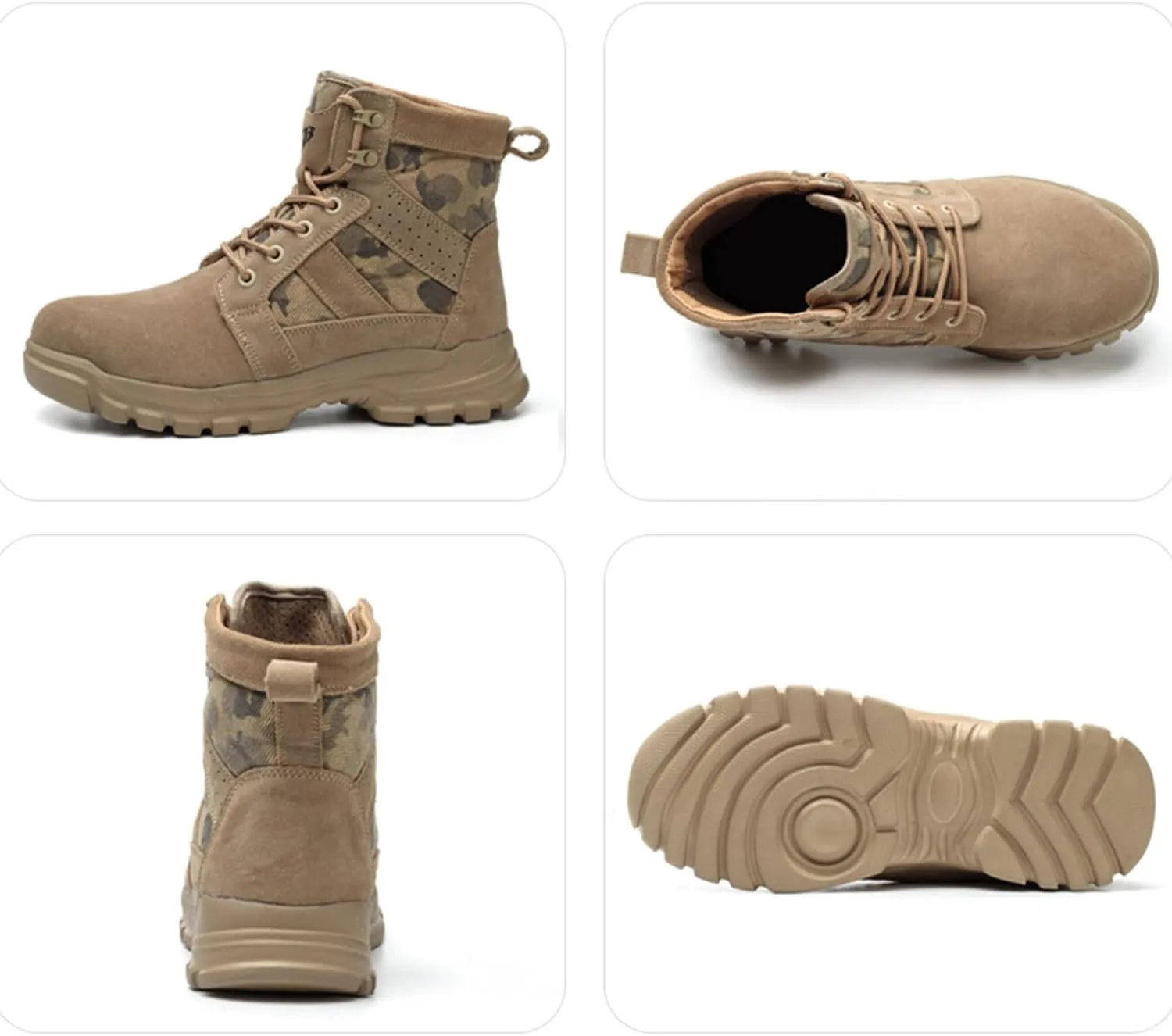 Steel Toe Shoes for Men Women Comfortable Fashion Safety Boots Lightweight Industrial & Construction Work Shoes