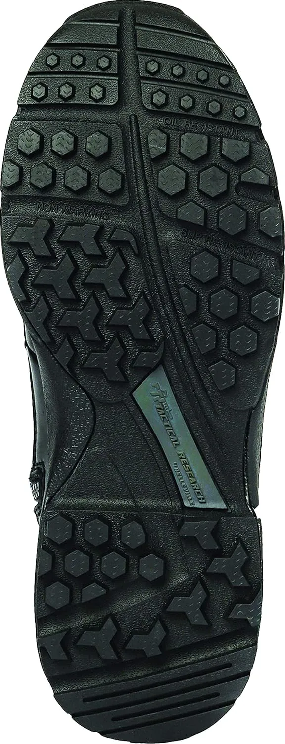 Tactical Research Chrome TR998Z WP CT 8 Waterproof Black Tactical Boots for Men with Zipper - Featuring Composite Safety Toe, BBP Membrane, and StreetNav Traction Outsole
