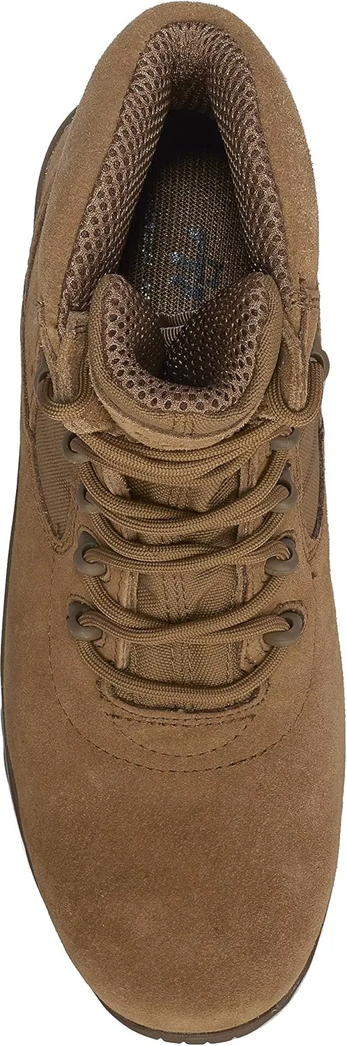 Tactical Research Guardian TR536 CT 8 Inch Hot Weather Lightweight Composite Toe Combat Boots for Men - AR 670-1/AFI 36-2903 Coyote Brown Leather and Nylon with 100% Rubber Outsole