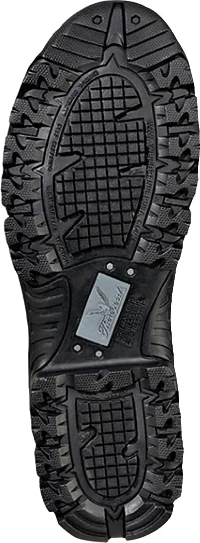 Thorogood Deuce 6 Waterproof Side-Zip Black Tactical Boots for Men and Women with Full-Grain Leather, Soft Toe, and Slip-Resistant Outsole; BBP & EH Rated