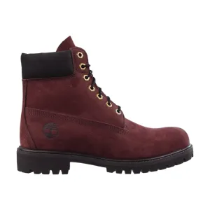Timberland 6 Inch Premium Men's Boots Burgundy