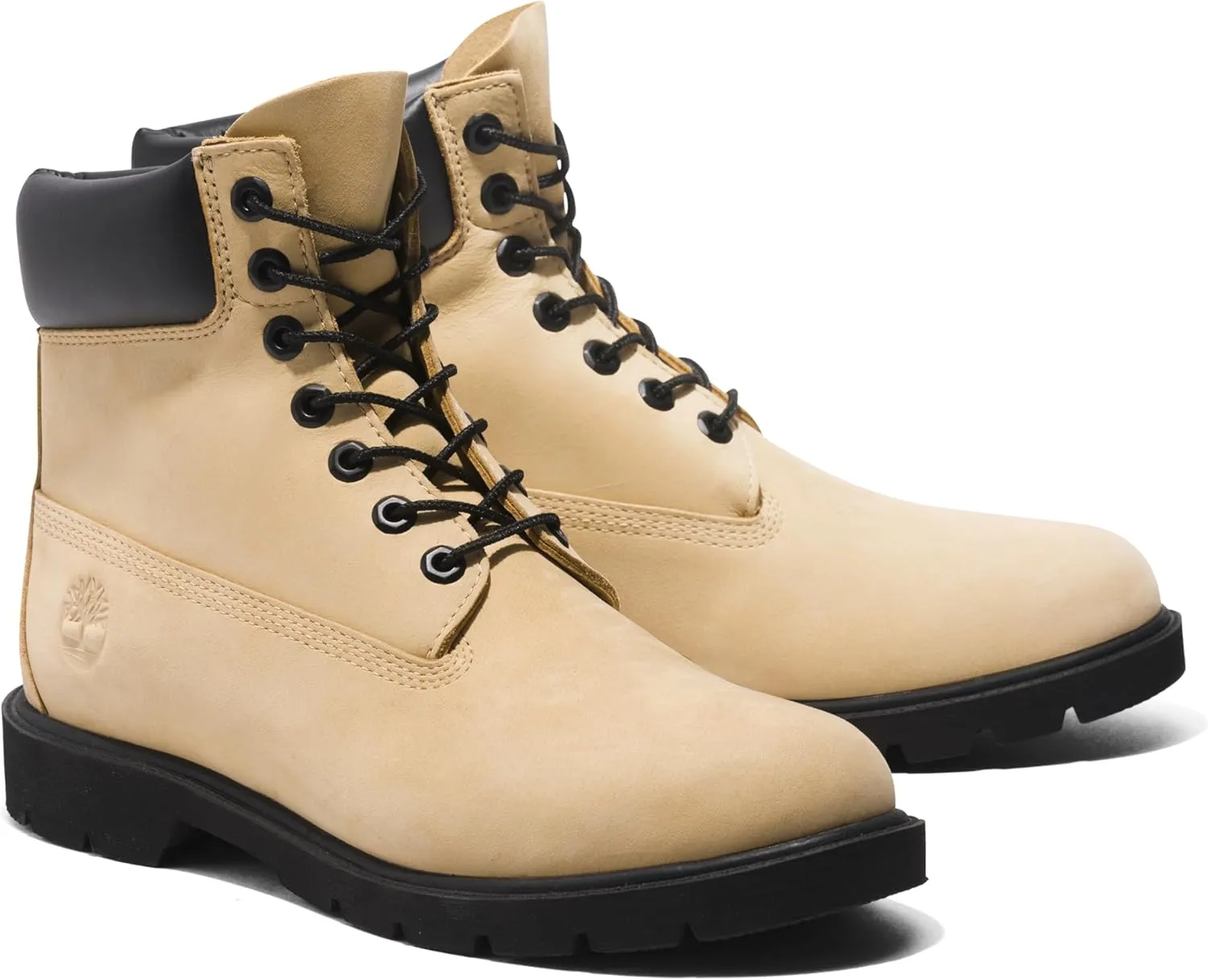 Timberland Mens 6" classic Lugged Sole Leather Combat & Lace-Up Boots