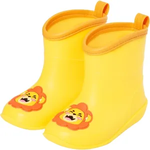 Toddler Kids Rain Boots Baby Rain Shoes Children Easy On Waterproof Boots for Boys and Girls