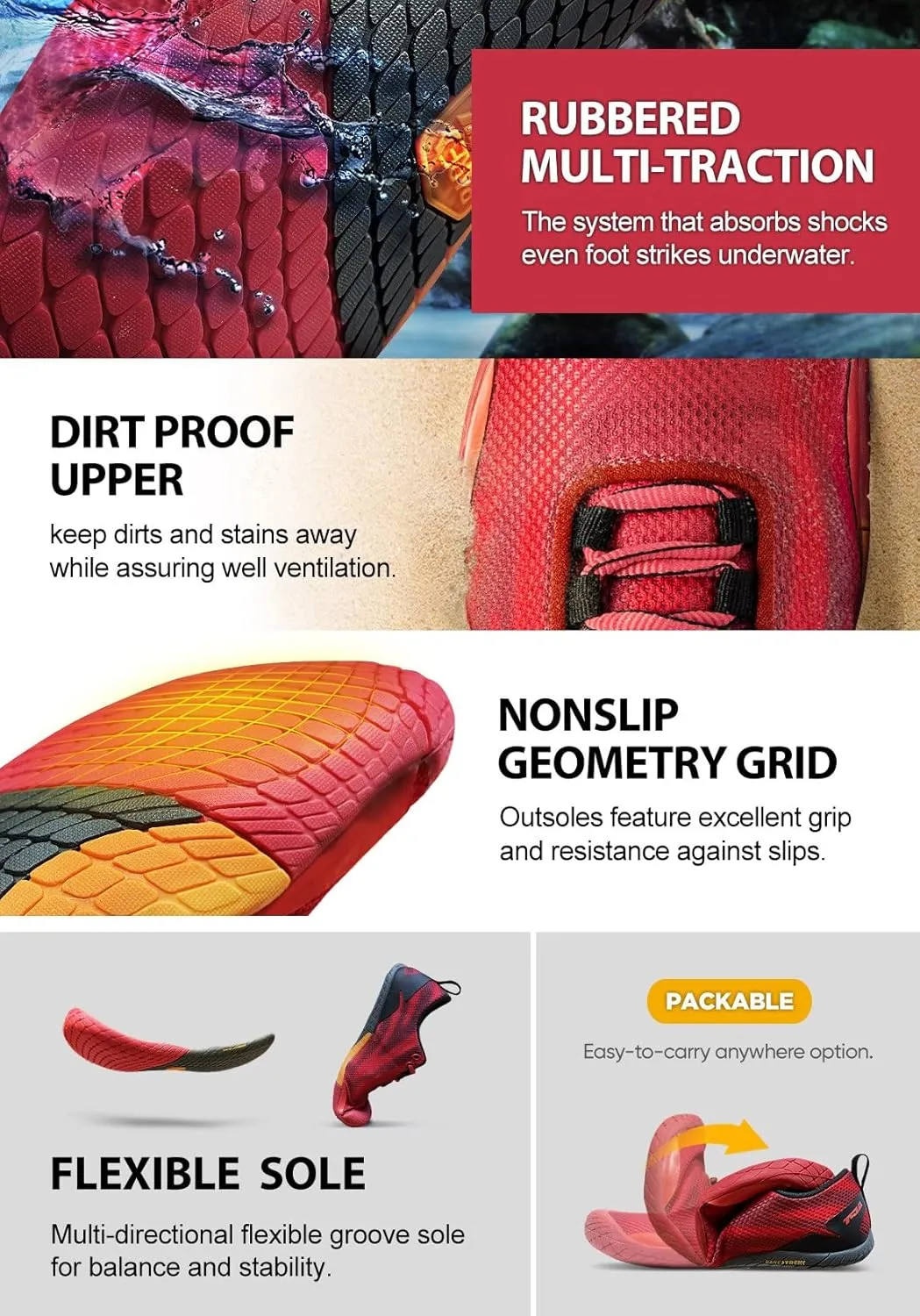 TSLA Women's Trail Running Shoes, Lightweight Zero Drop Barefoot, Non-Slip Outdoor Minimalist Shoes