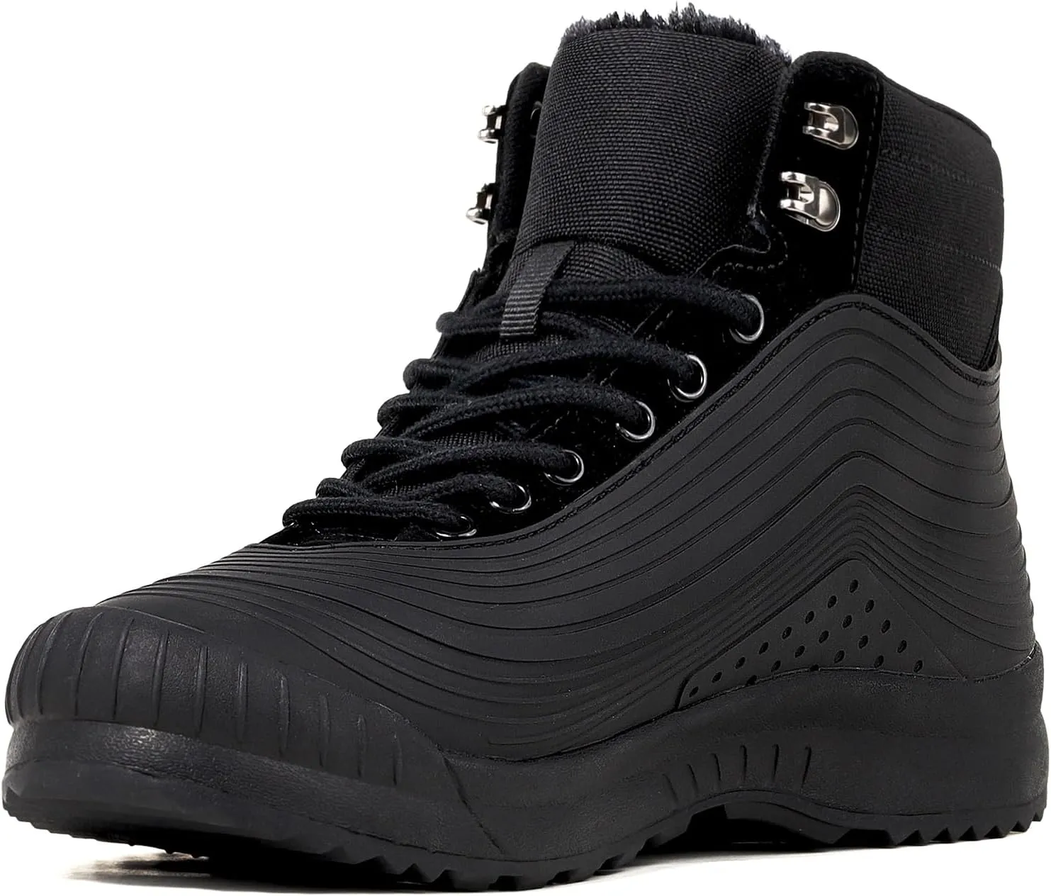 ulogu Snow Boots for Men WomenInsulated Waterproof Fur Lined BootiesNon Slip Lightweight Winter Shoes