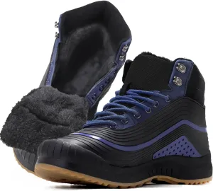ulogu Snow Boots for Men WomenInsulated Waterproof Fur Lined BootiesNon Slip Lightweight Winter Shoes