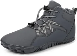 Unisex Snow Boots Waterproof,Couple Outdoor Lightweight Cold-Weather Warm Winter Work Boots,Casual Comfortable Fur Lined Winter Sneakers,Slip Resistant