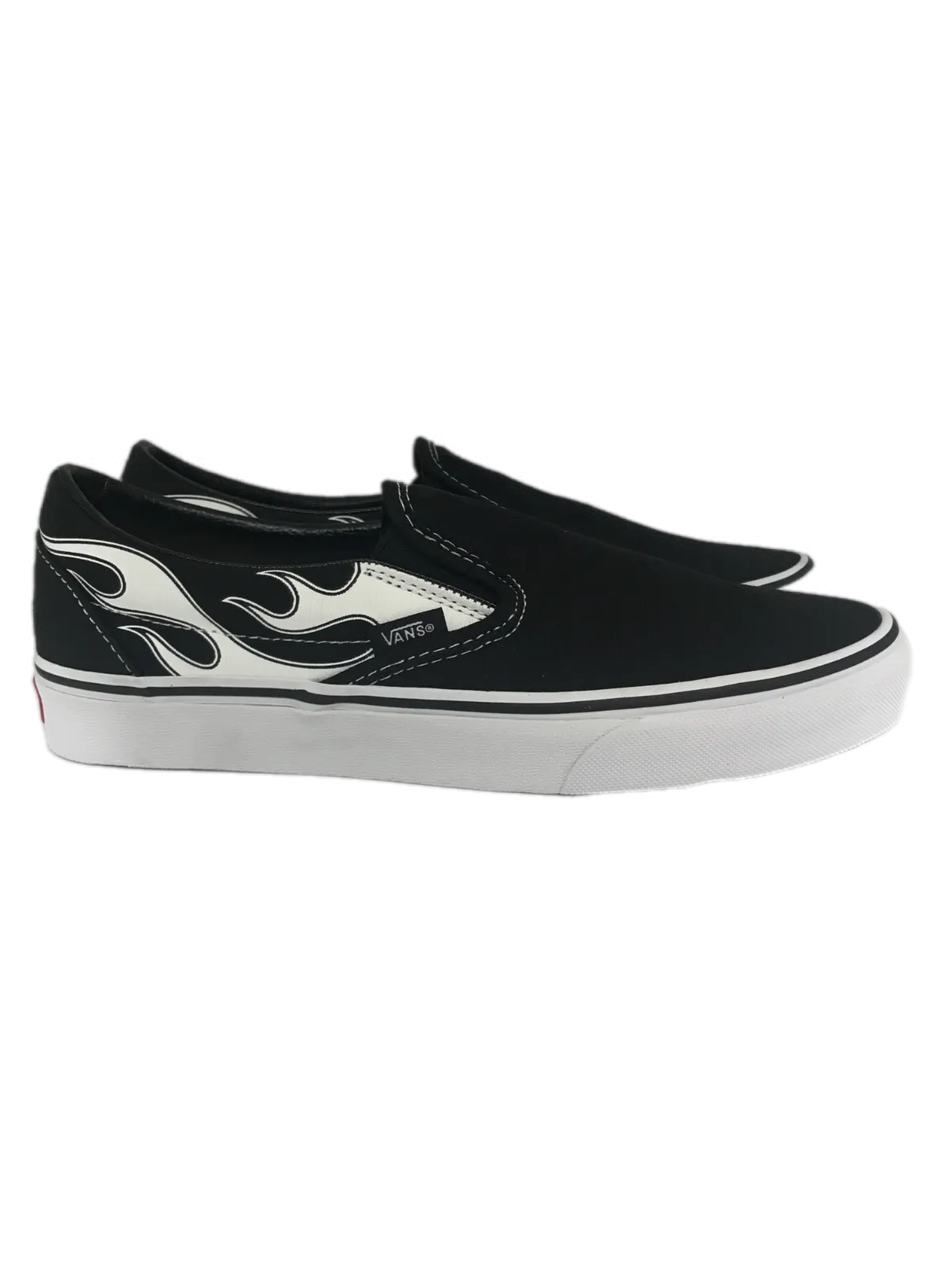 Vans Flame Classic VN0A33TBK681 Men's Black/White Slip-on Shoes C1532