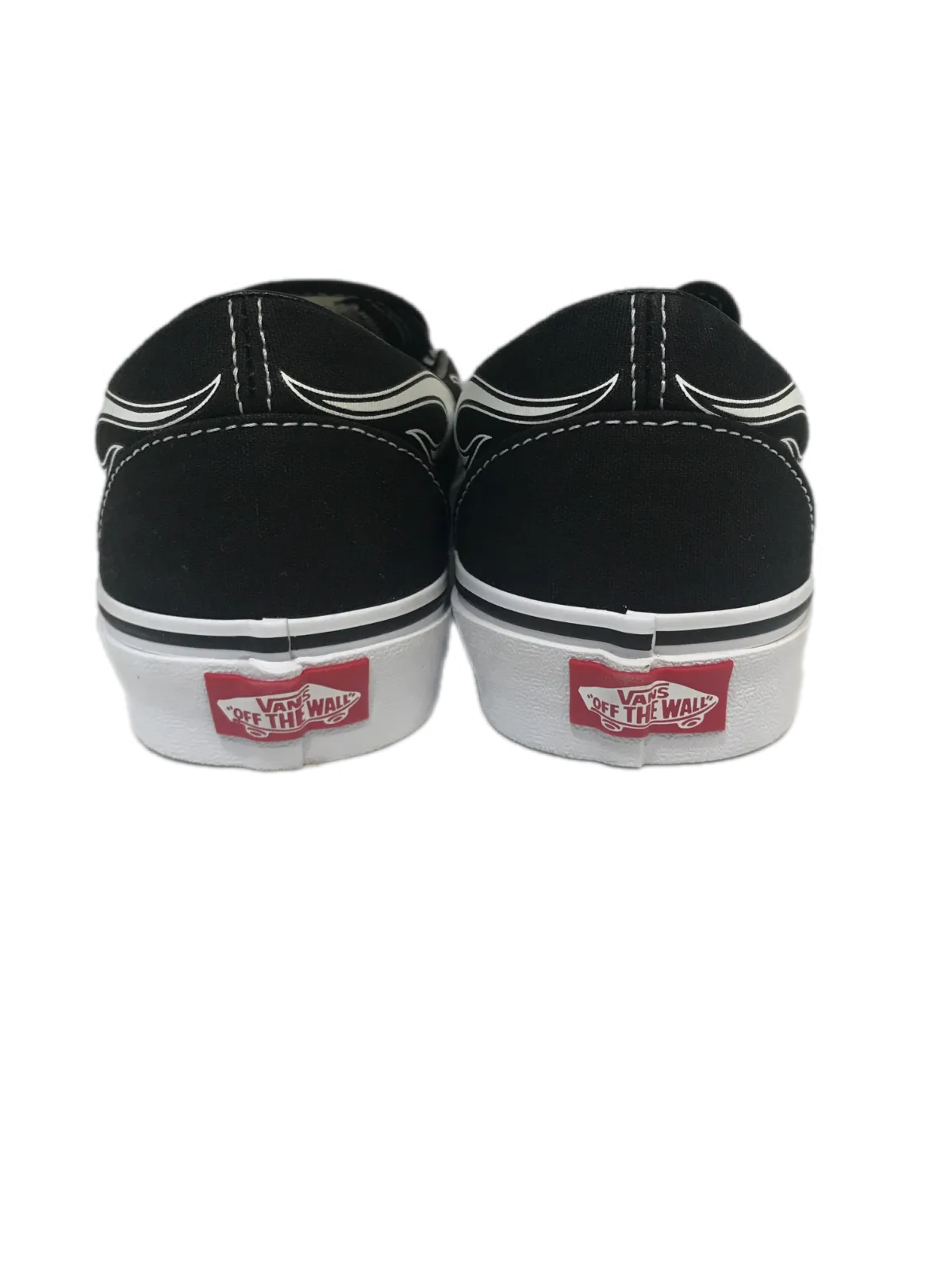 Vans Flame Classic VN0A33TBK681 Men's Black/White Slip-on Shoes C1532