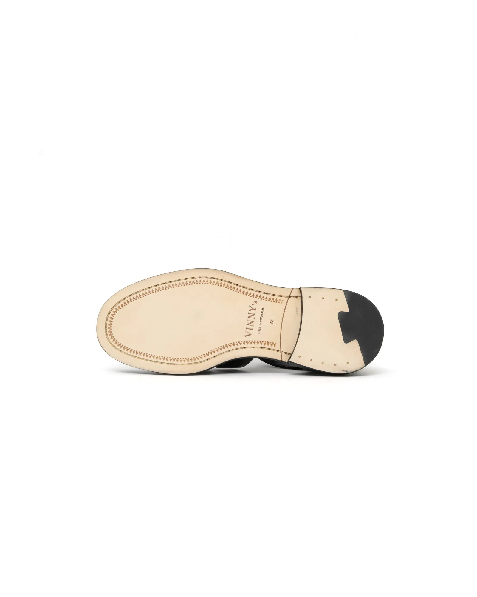 Vinny's Fisherman Sandal Polido Leather Black