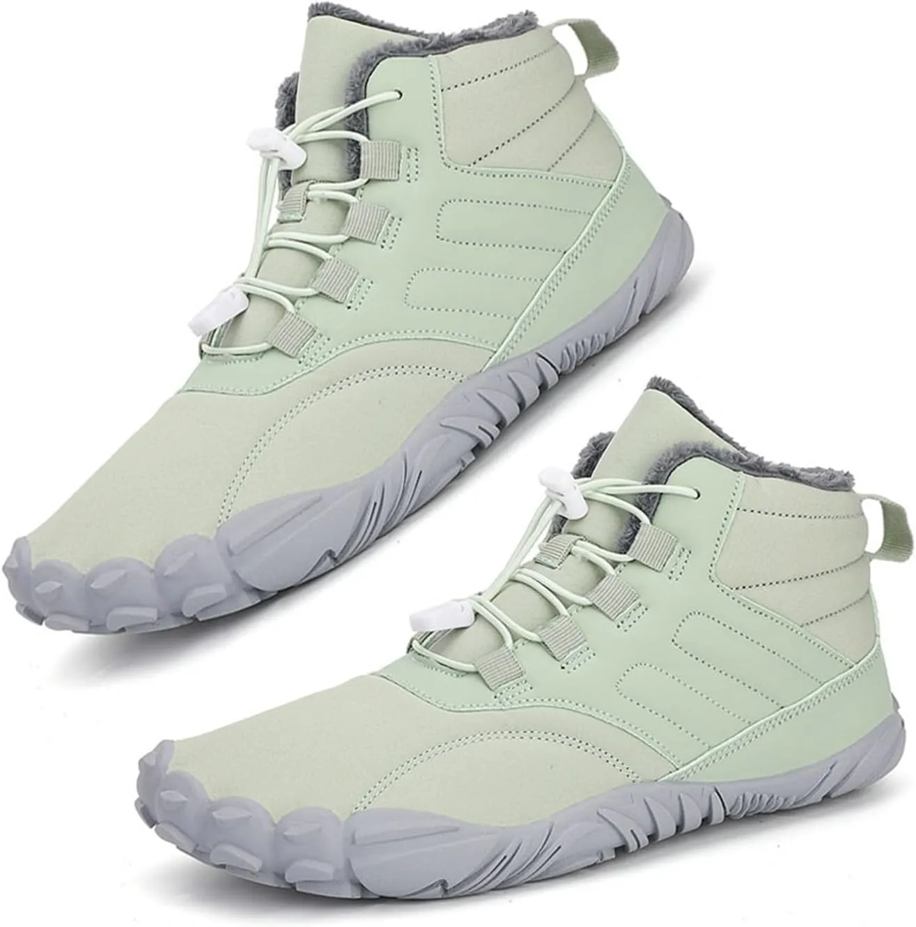 Walking Snow Boots Men, Men Winter Lightweight Wide Fit Fleece Lined Ankle Mid Calf Snow Boots, Outdoor Anti Slip Waterproof Winter Boots, for Lightweight Outdoor Athletic